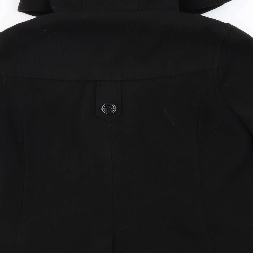 Internationale Womens Black Jacket Coat Size 10