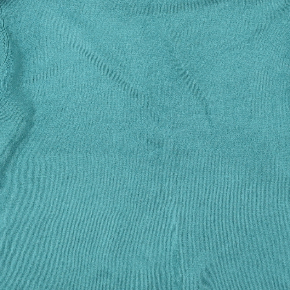 Matalan Womens Blue Knit Pullover Jumper Size 14