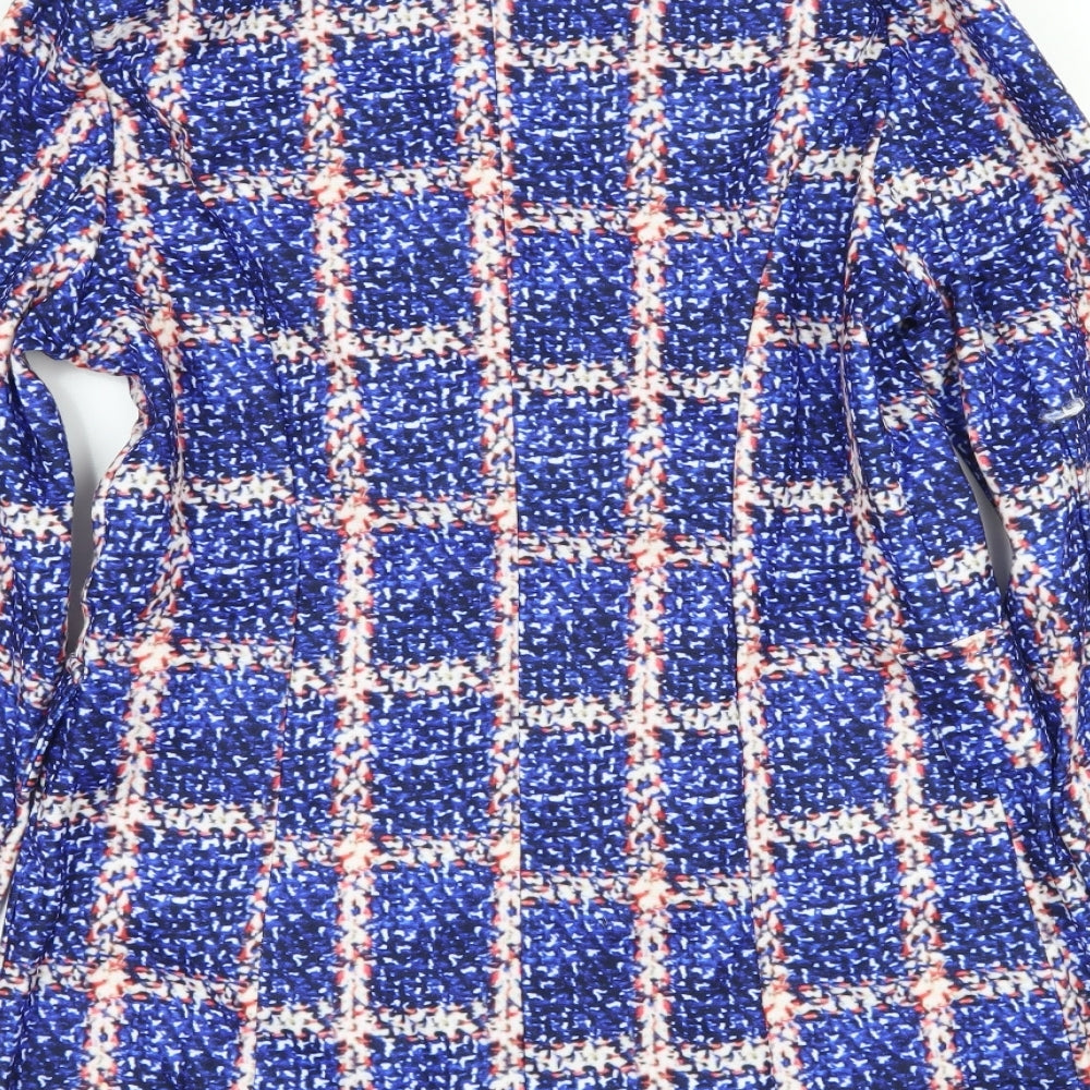 Prewworn Womens Blue Check Jacket Size M