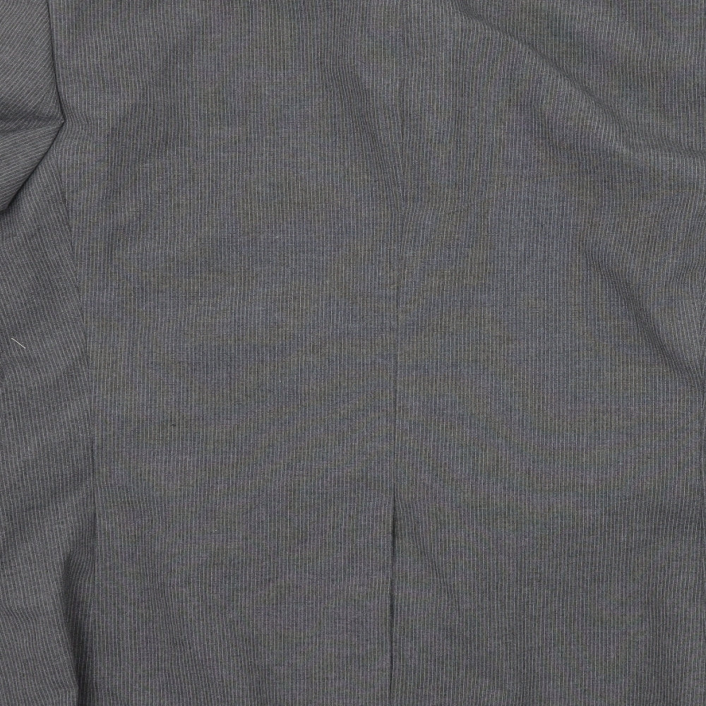 Cedarwood State Mens Grey Striped Jacket Suit Jacket Size XL