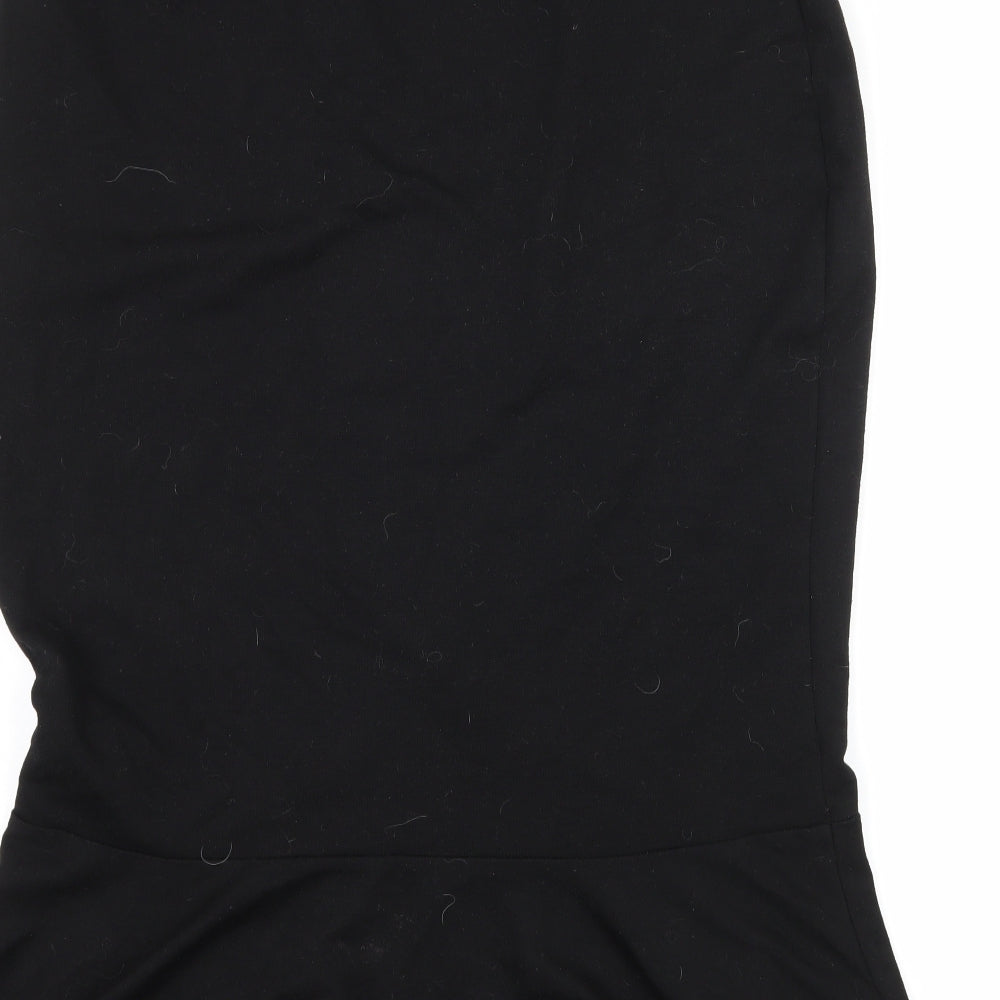 Amika Womens Black Jersey Straight & Pencil Skirt Size XL