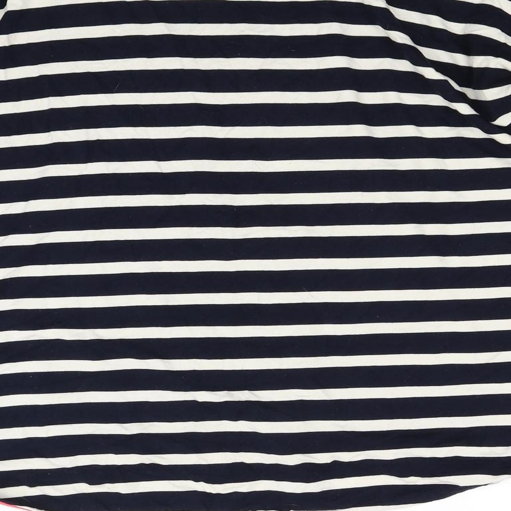 Papaya Womens Blue Striped Pullover Jumper Size M