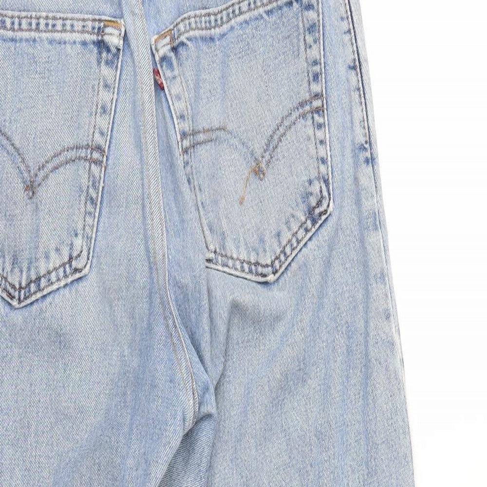 Preworn Womens Blue Denim Cropped Jeans Size 30 in L23 in