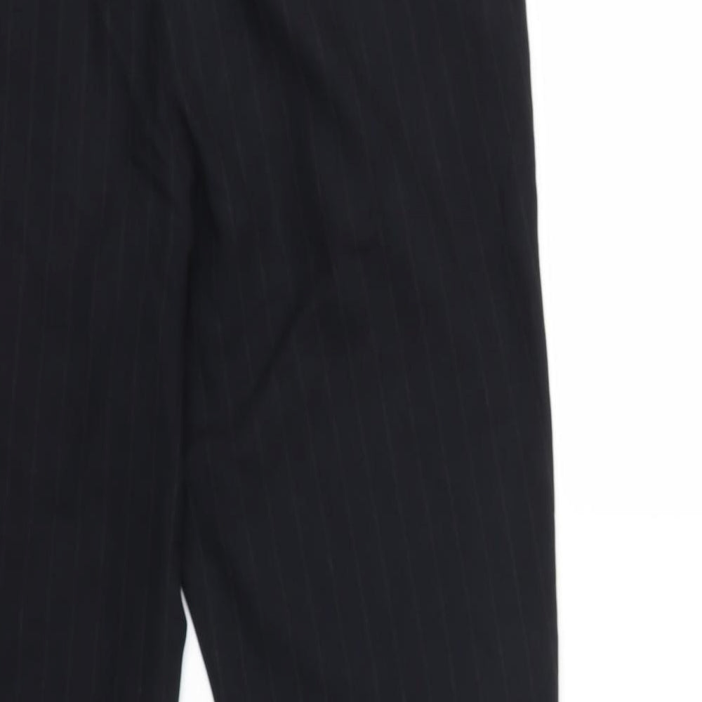 NEXT Womens Blue Striped Trousers Size 14 L25 in