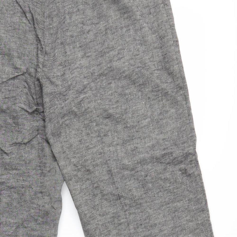 Preworn Womens Grey Trousers Size 34 in L25 in