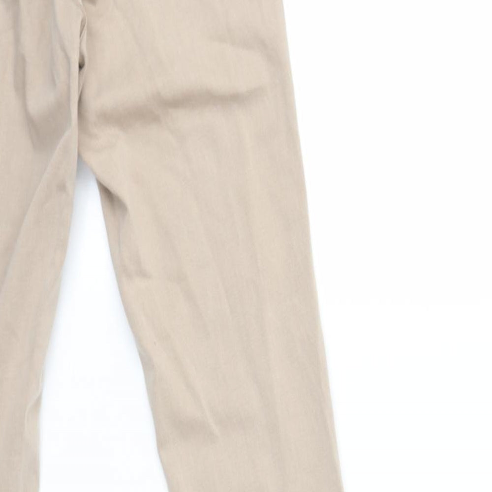 Preworn Womens Beige Denim Skinny Jeans Size 28 in L30 in