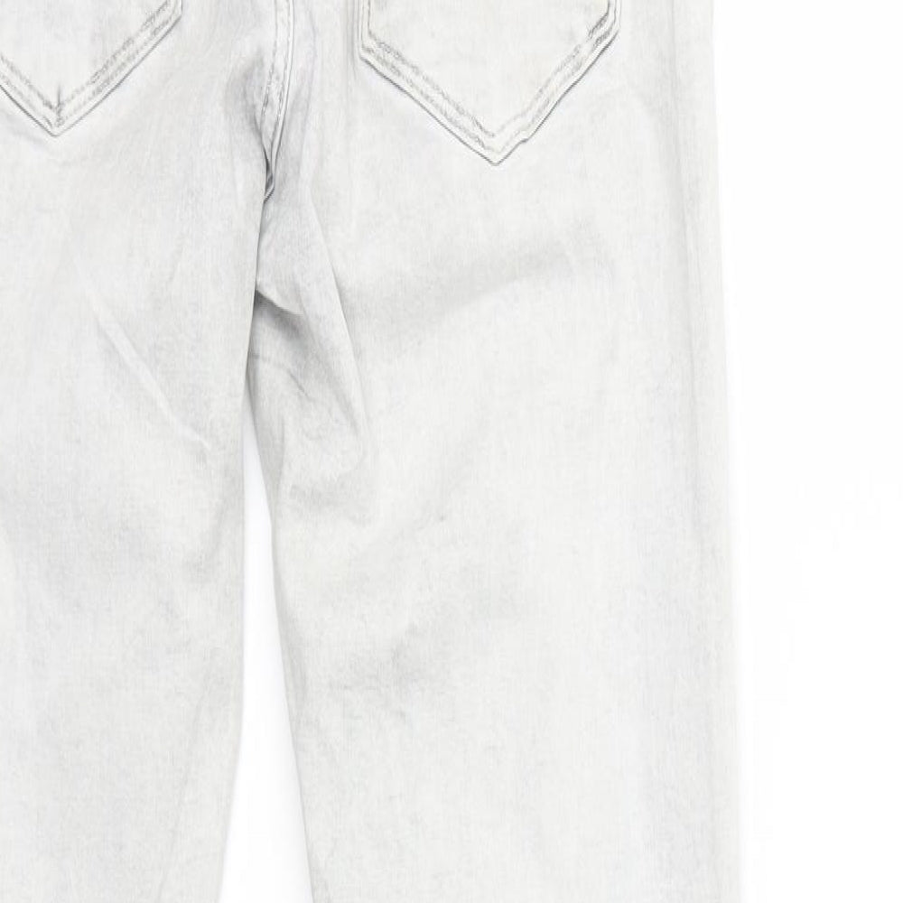 H&M Womens Grey Denim Skinny Jeans Size 28 in L29 in