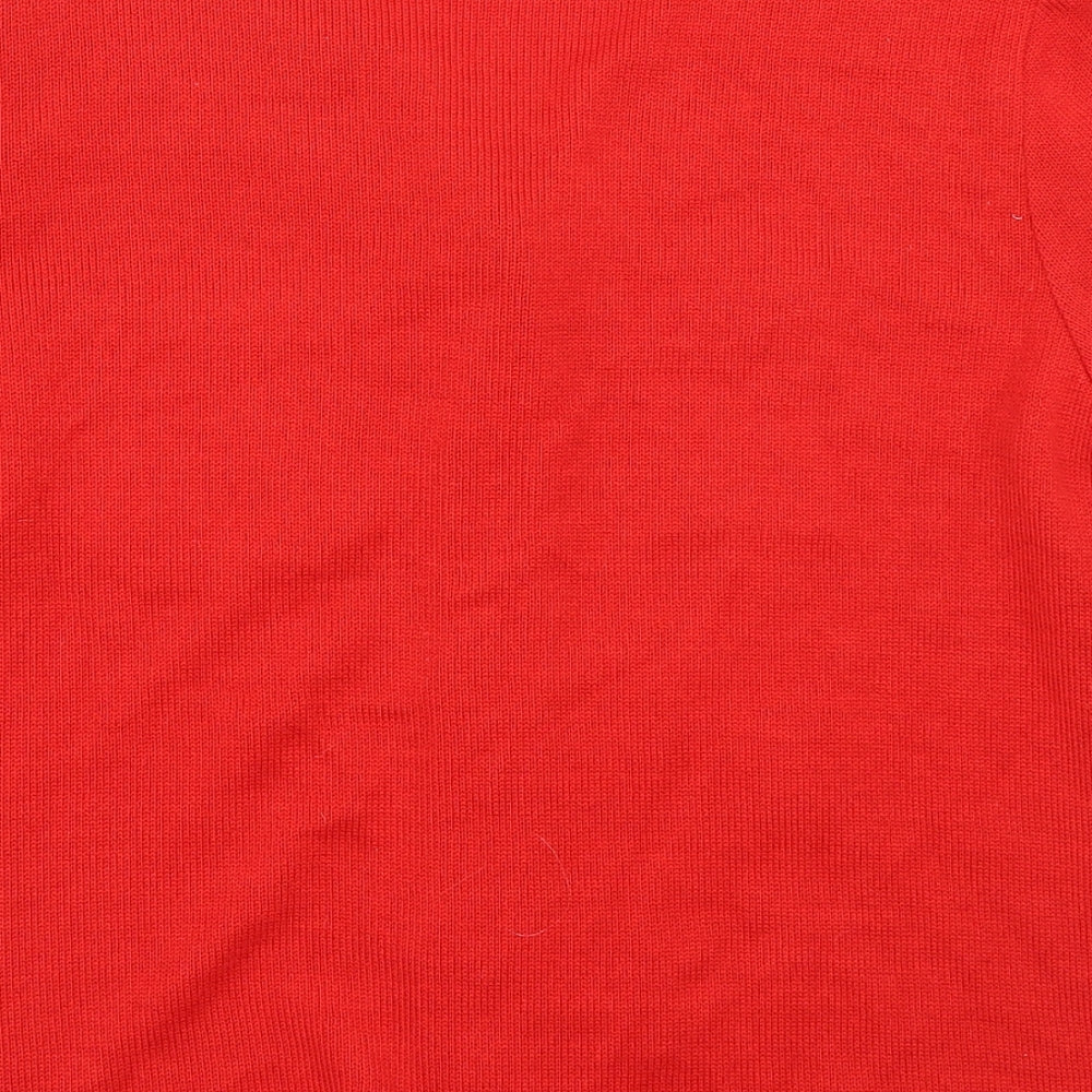 LUCIA Womens Red Cardigan Jumper Size 12