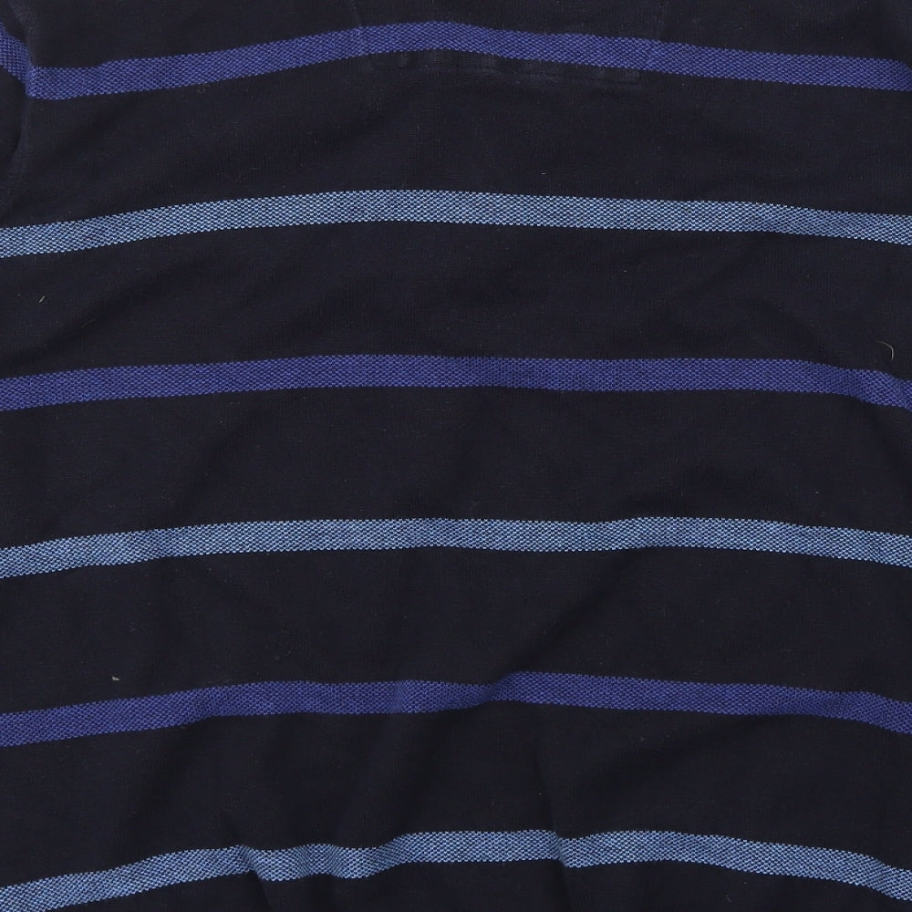 Atlantic Bay Womens Blue Striped Pullover Jumper Size XL