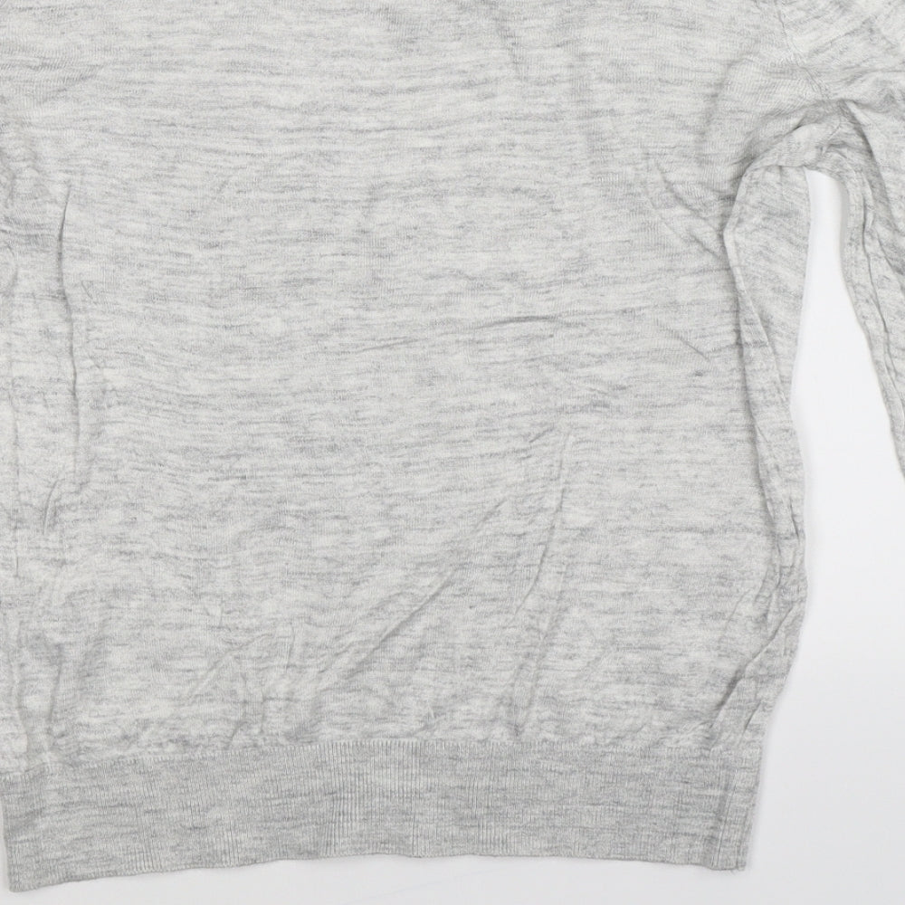 H&M Womens Grey Knit Pullover Jumper Size M