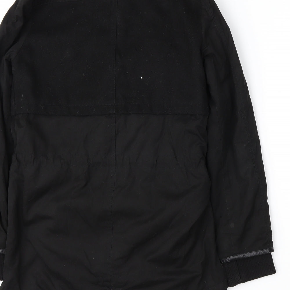 tiffosi Womens Black Parka Coat Size XS