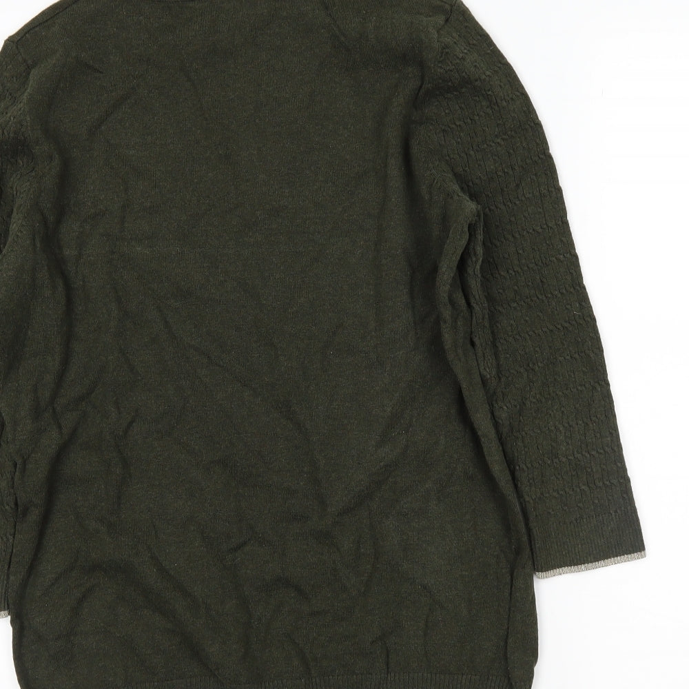 CC Womens Green Tunic Jumper Size M