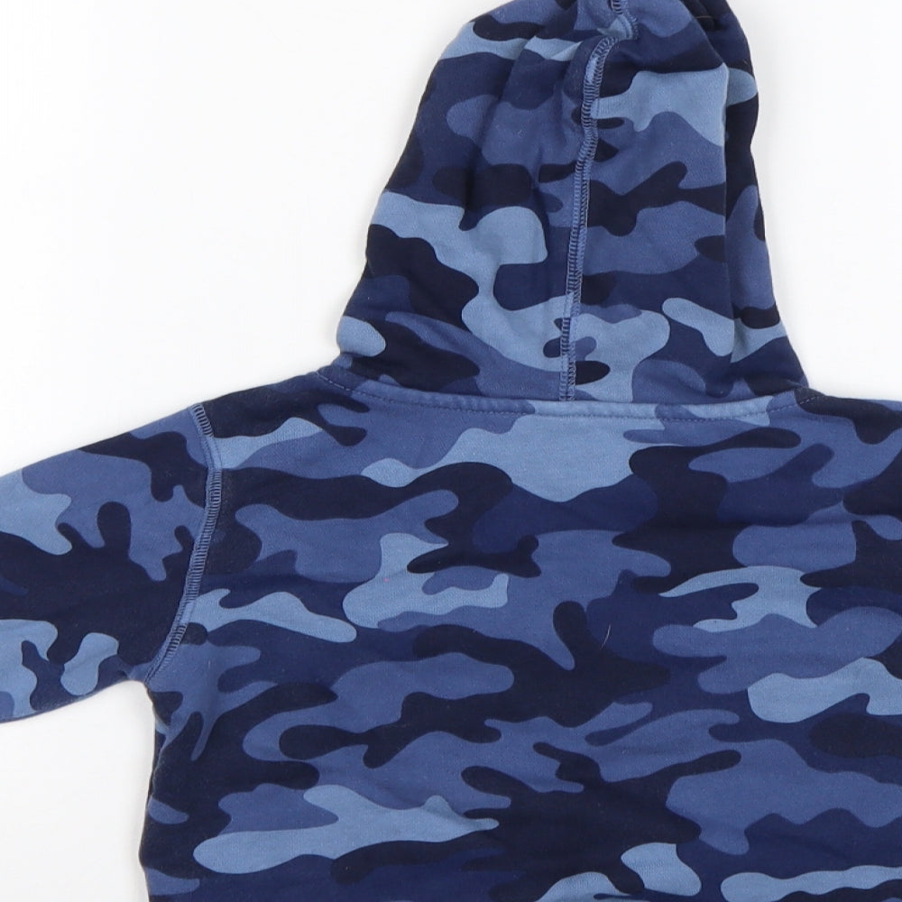 Gap Boys Blue Camouflage Pullover Hoodie Size 2 Years