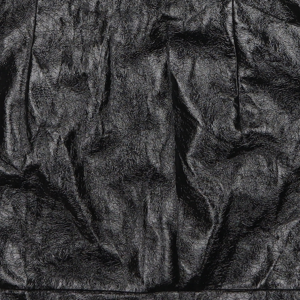 Topshop Womens Black Mini Skirt Size 8