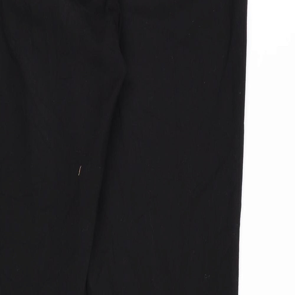 H&M Womens Black Rayon Dress Pants Trousers Size 12 L30 in