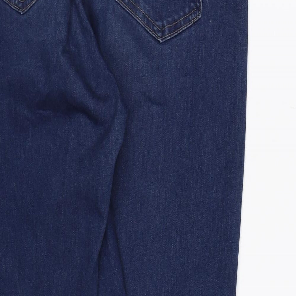 Preworn Womens Blue Denim Skinny Jeans Size 12 L26 in - Super Skinny