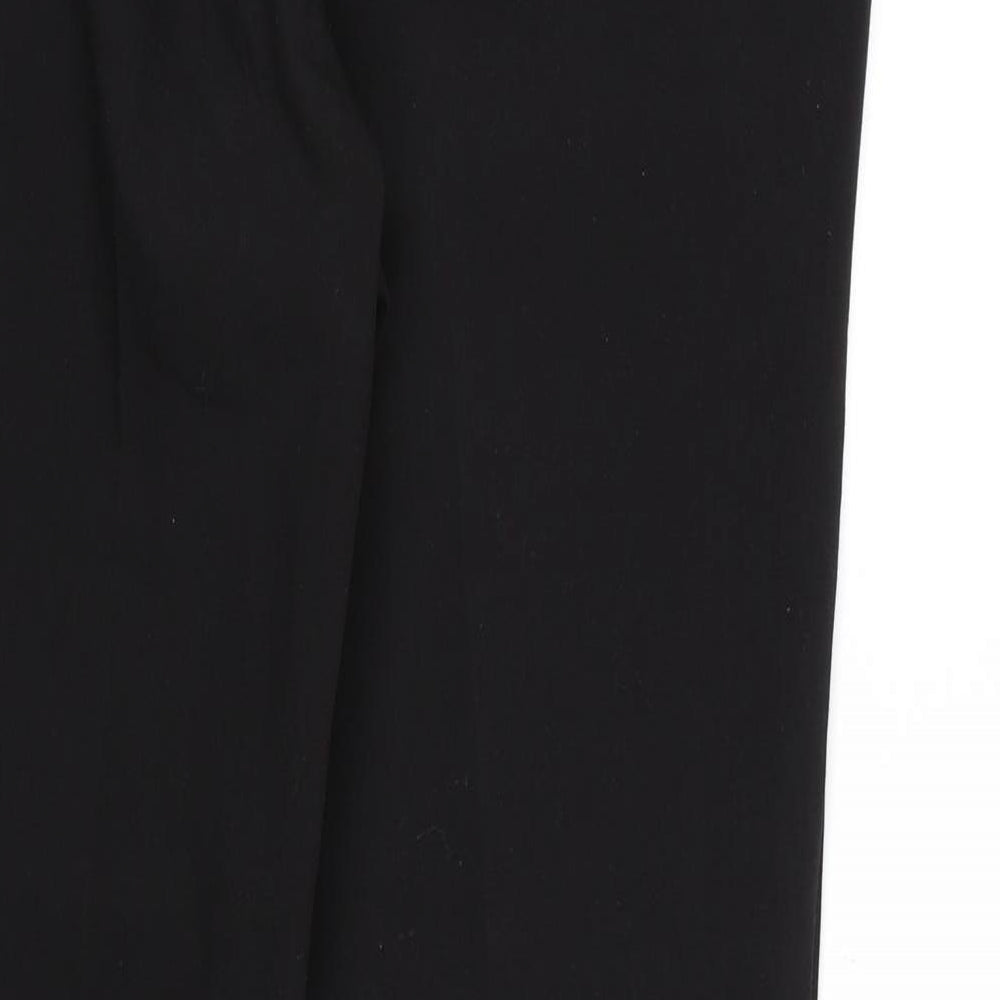 H&M Womens Black Rayon Dress Pants Trousers Size 12 L27 in