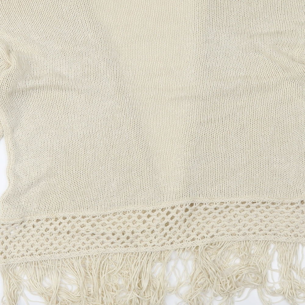 Atmosphere Womens Beige Knit Cardigan Jumper Size S