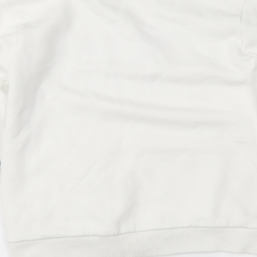 George Girls White Pullover Sweatshirt Size 9-10 Years