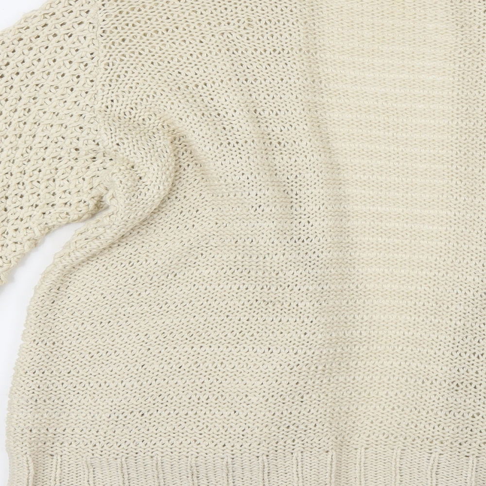 Oasis Womens Ivory Cardigan Jumper Size M