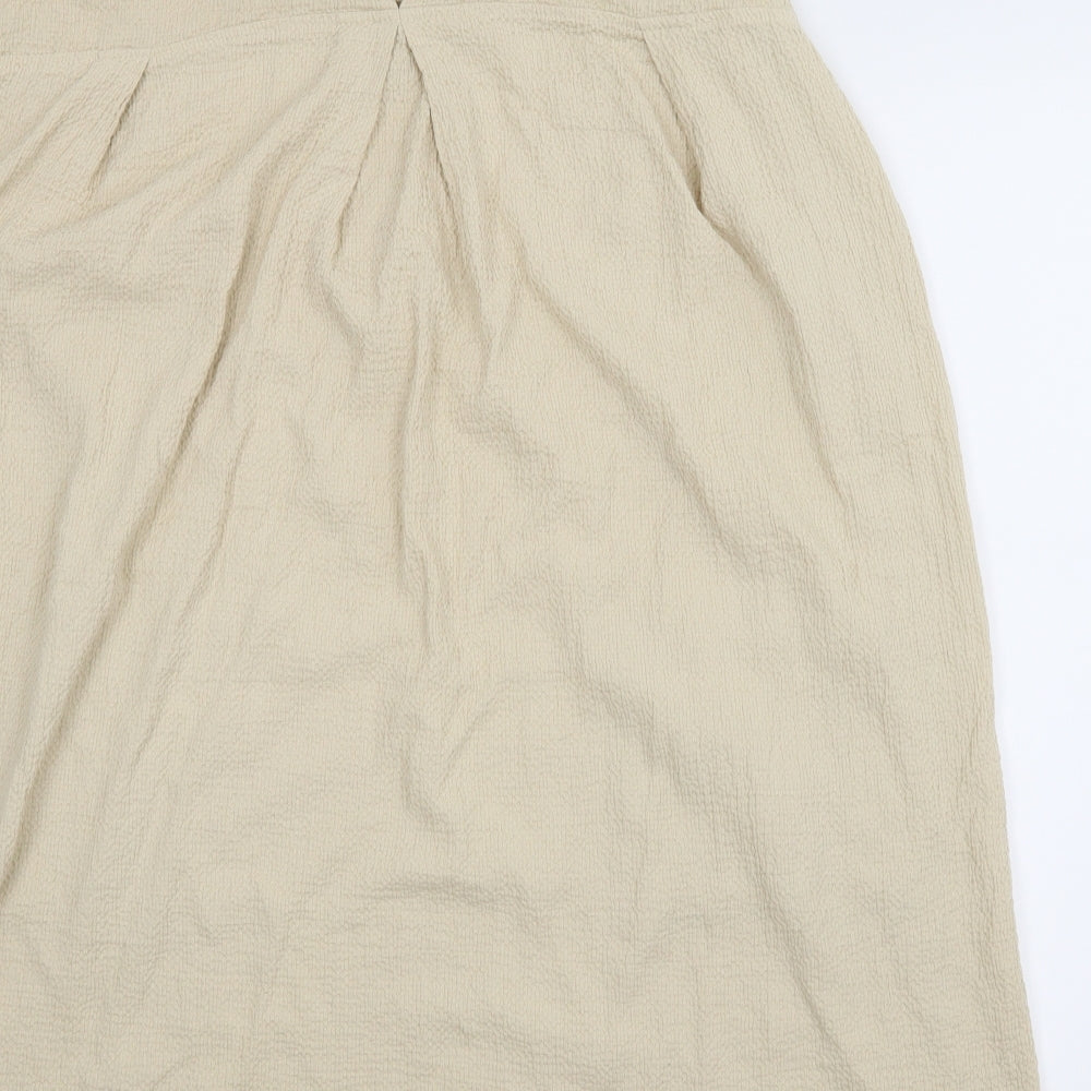 Vog Style Womens Beige Tunic Blouse Size 2XL
