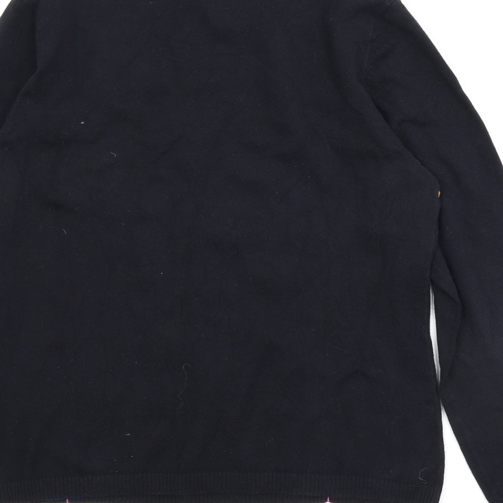 Preworn Womens Black Pullover Jumper Size 10