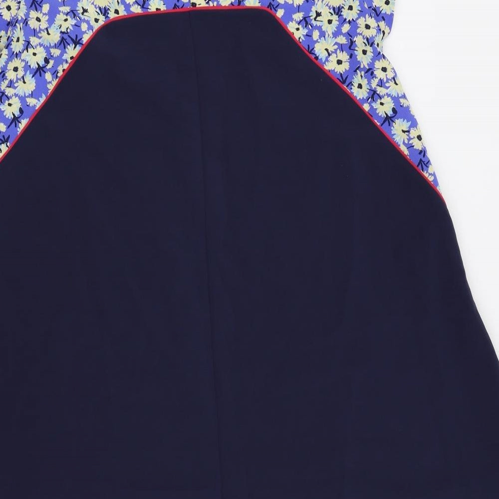 NEXT Womens Blue Floral Fit & Flare Size 8