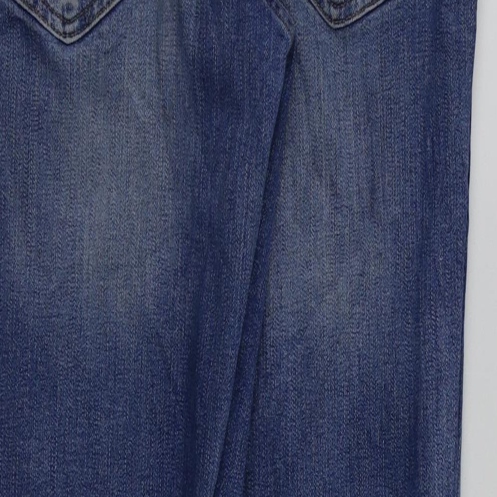 H&M Womens Blue Straight Jeans Size 8 L27 in