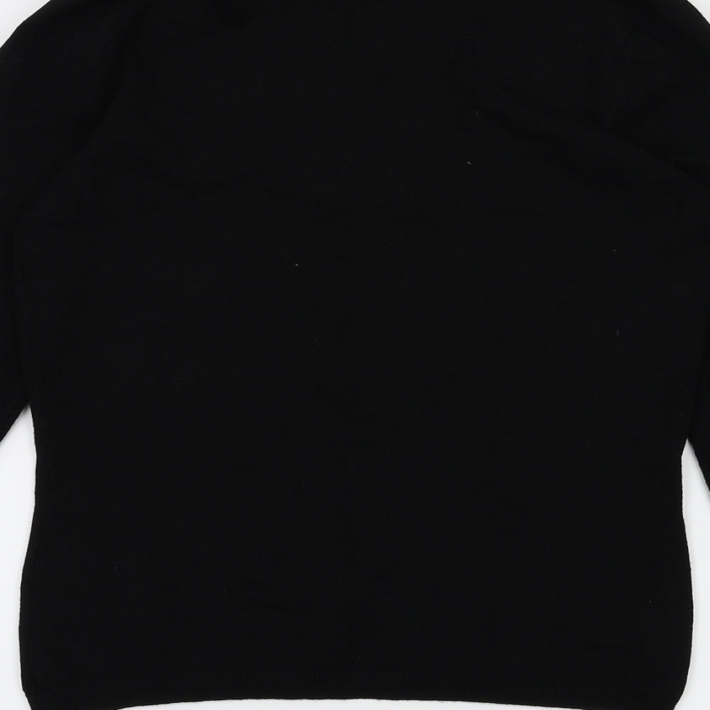 Marks & Spencer Womens Black Basic T-Shirt Size 8