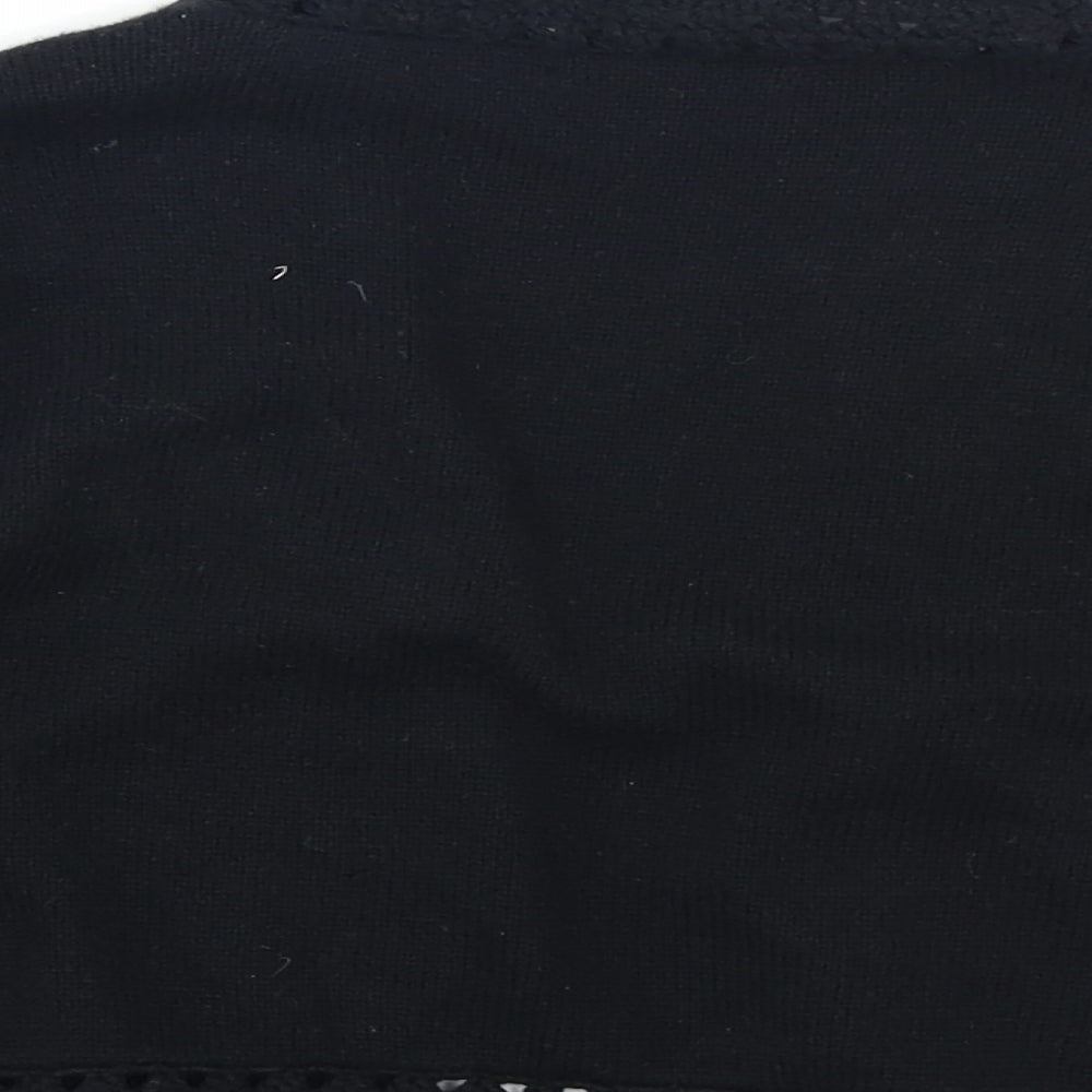 Linea Womens Black Shrug Jumper Size M