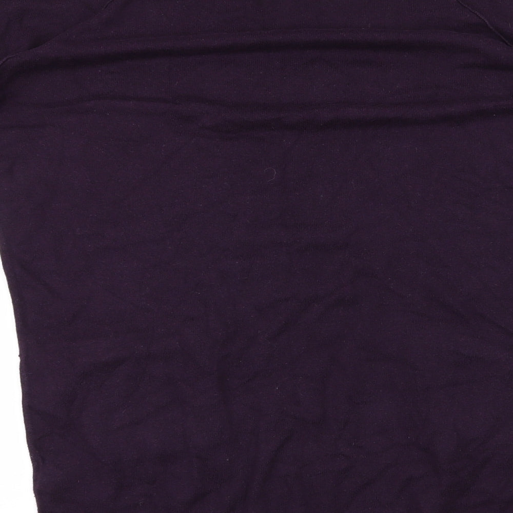 Warehouse Womens Purple Knit Pullover Jumper Size 10