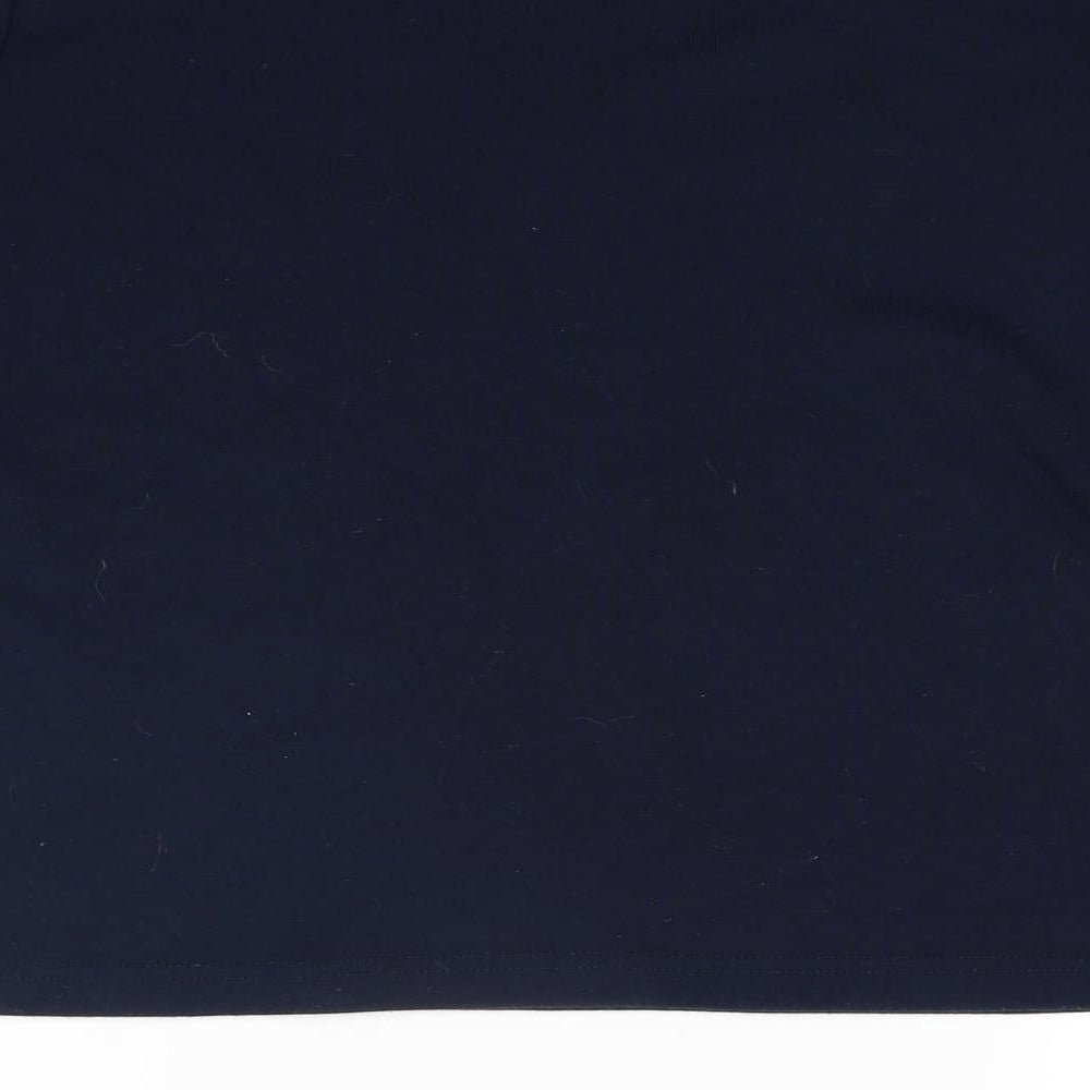 Viz a Viz Womens Blue Knit Pullover Jumper Size 10