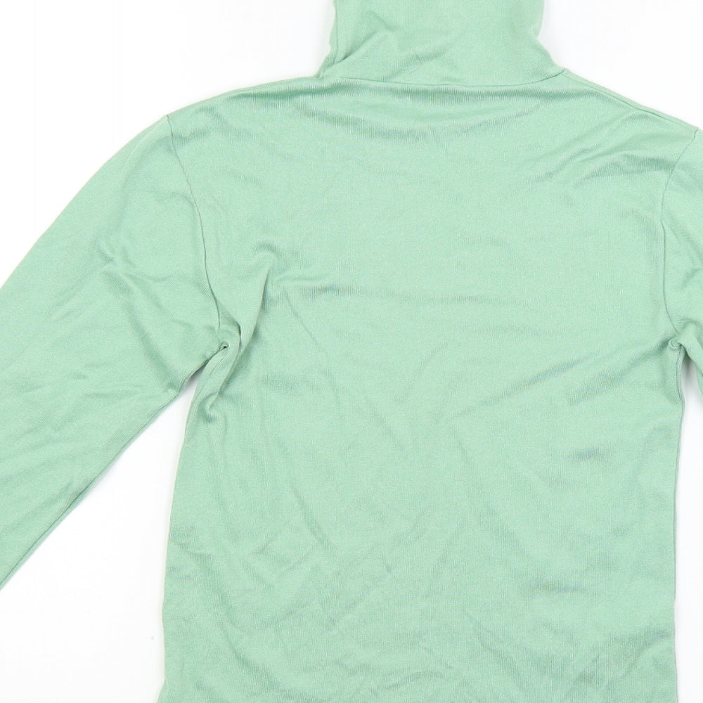 Marks & Spencer Womens Green Knit Pullover Jumper Size 14