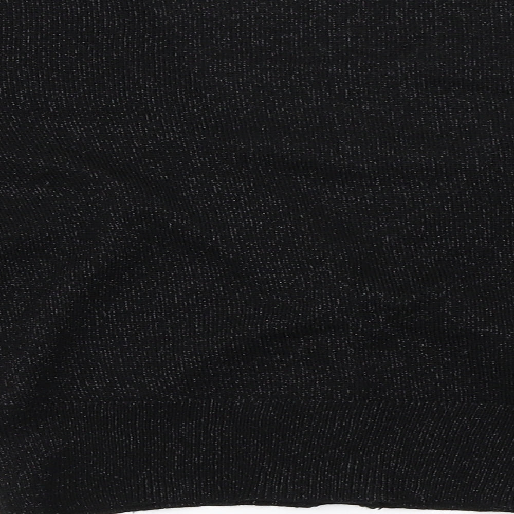 Pineapple Girls Black Cardigan Jumper Size 6 Years