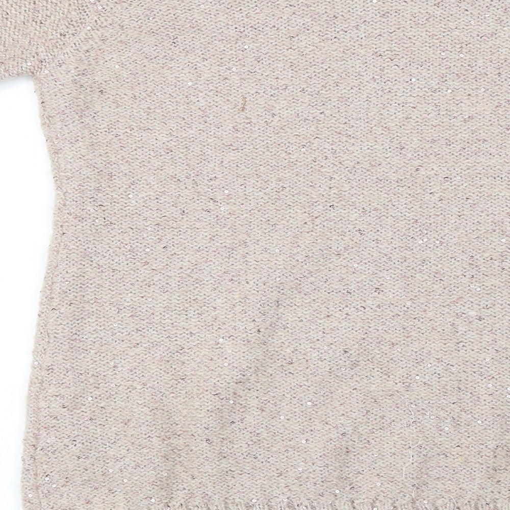M&Co Womens Pink Pullover Jumper Size M