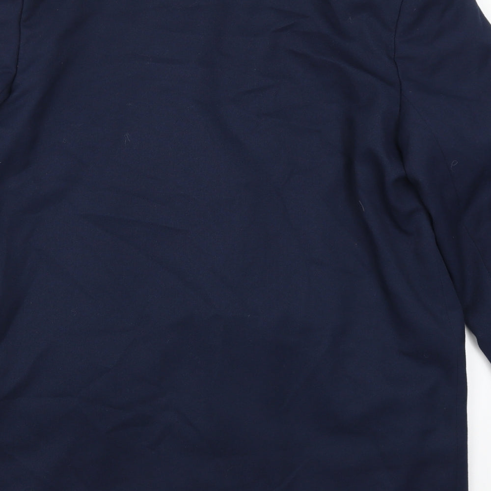 Classic Woman Womens Blue Jacket Suit Jacket Size 14
