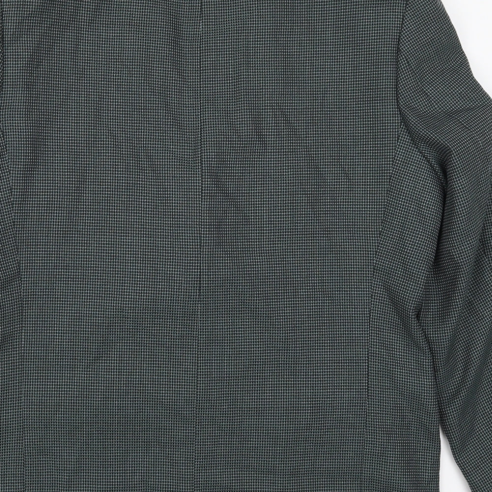 Debenham & Freebody Mens Green Check Jacket Suit Jacket Size 42
