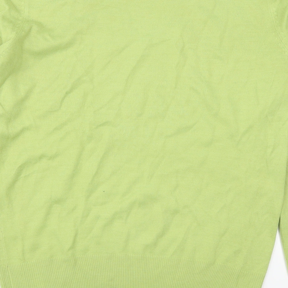 Janique Womens Green Pullover Jumper Size 14