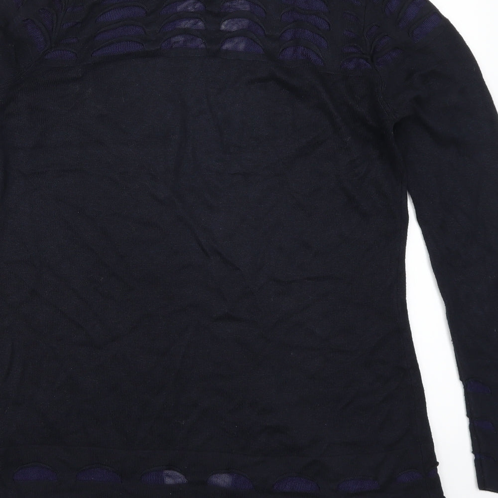 Per Una Womens Blue Cardigan Jumper Size 8