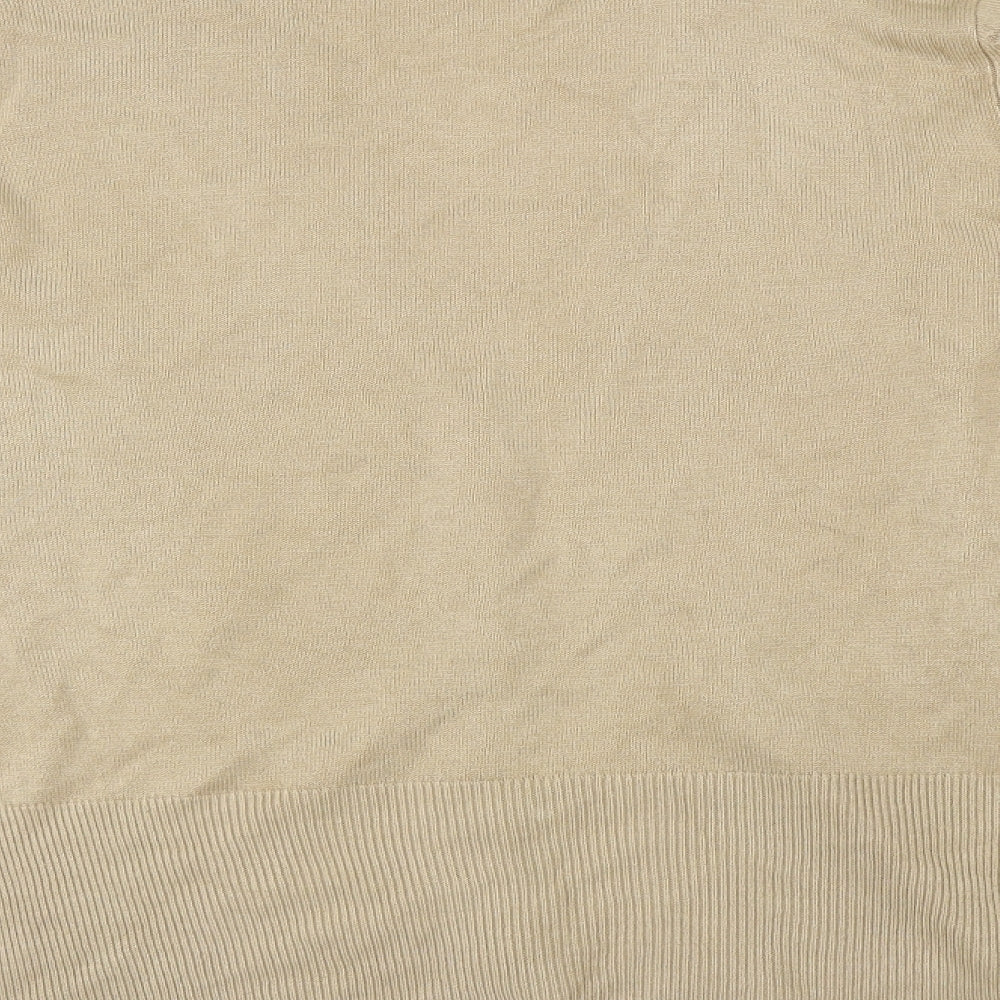 Soon Womens Beige Cardigan Jumper Size 16
