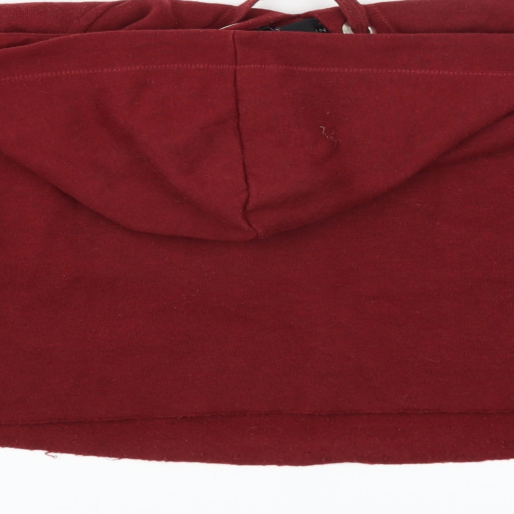 New Look Girls Red Pullover Hoodie Size 12-13 Years - california usa cropped
