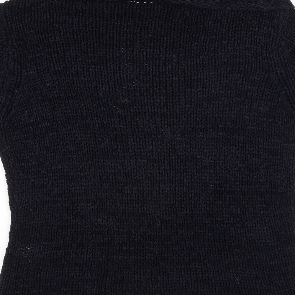 Platinum Womens Blue Pullover Jumper Size M