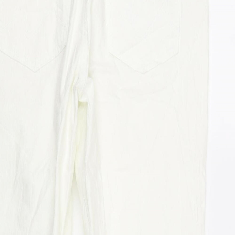 Bonprix Womens White Trousers Size 12 L23 in