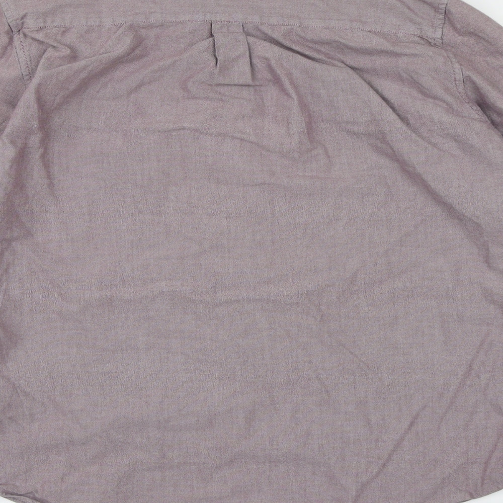 Topman Mens Purple Button-Up Size M