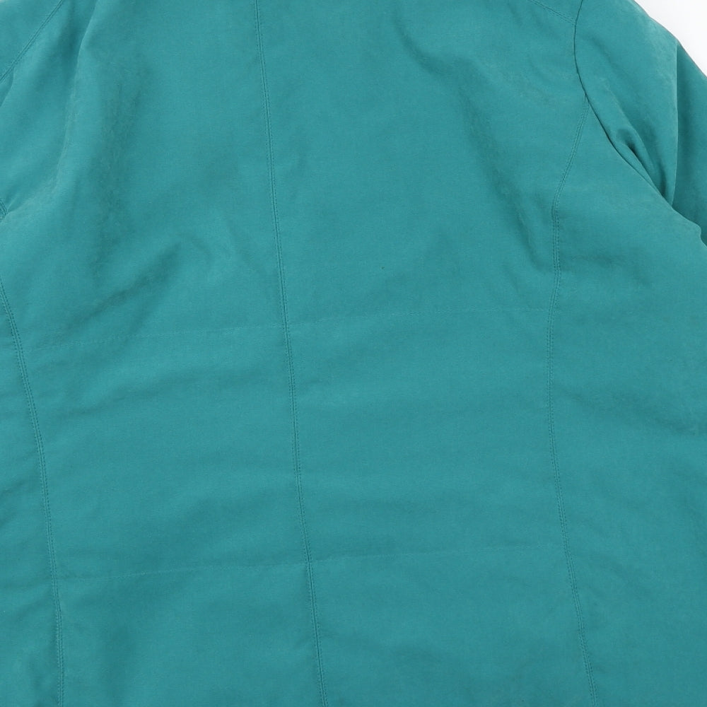 Klass Collection Womens Blue Overcoat Coat Size L