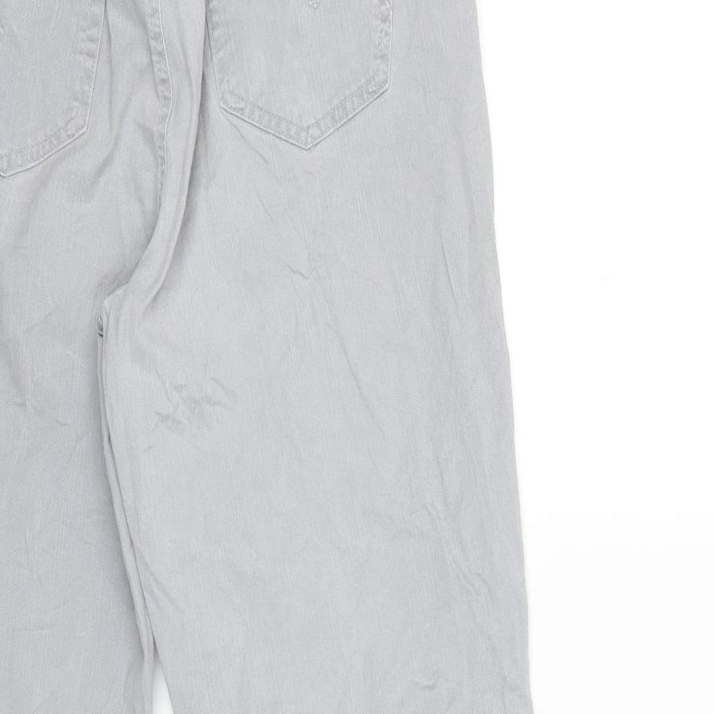 Angels Womens Grey Denim Straight Jeans Size 16 L28 in