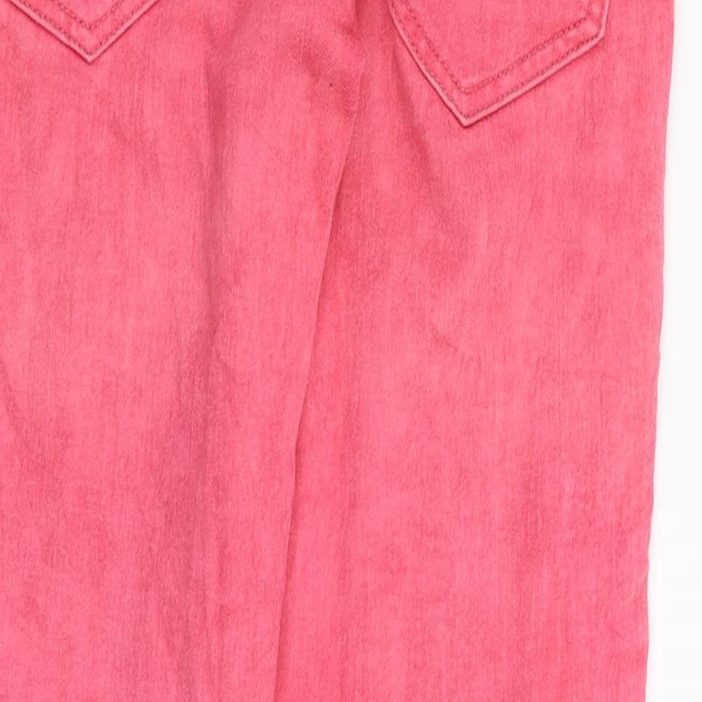 H&M Womens Pink Denim Skinny Jeans Size 8 L26 in