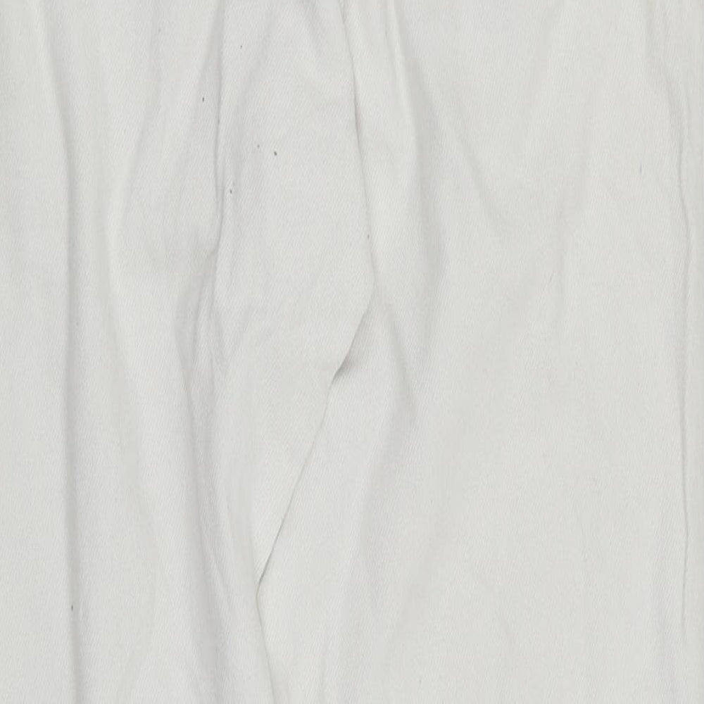 Bik Bok Womens White Denim Straight Jeans Size S L27 in