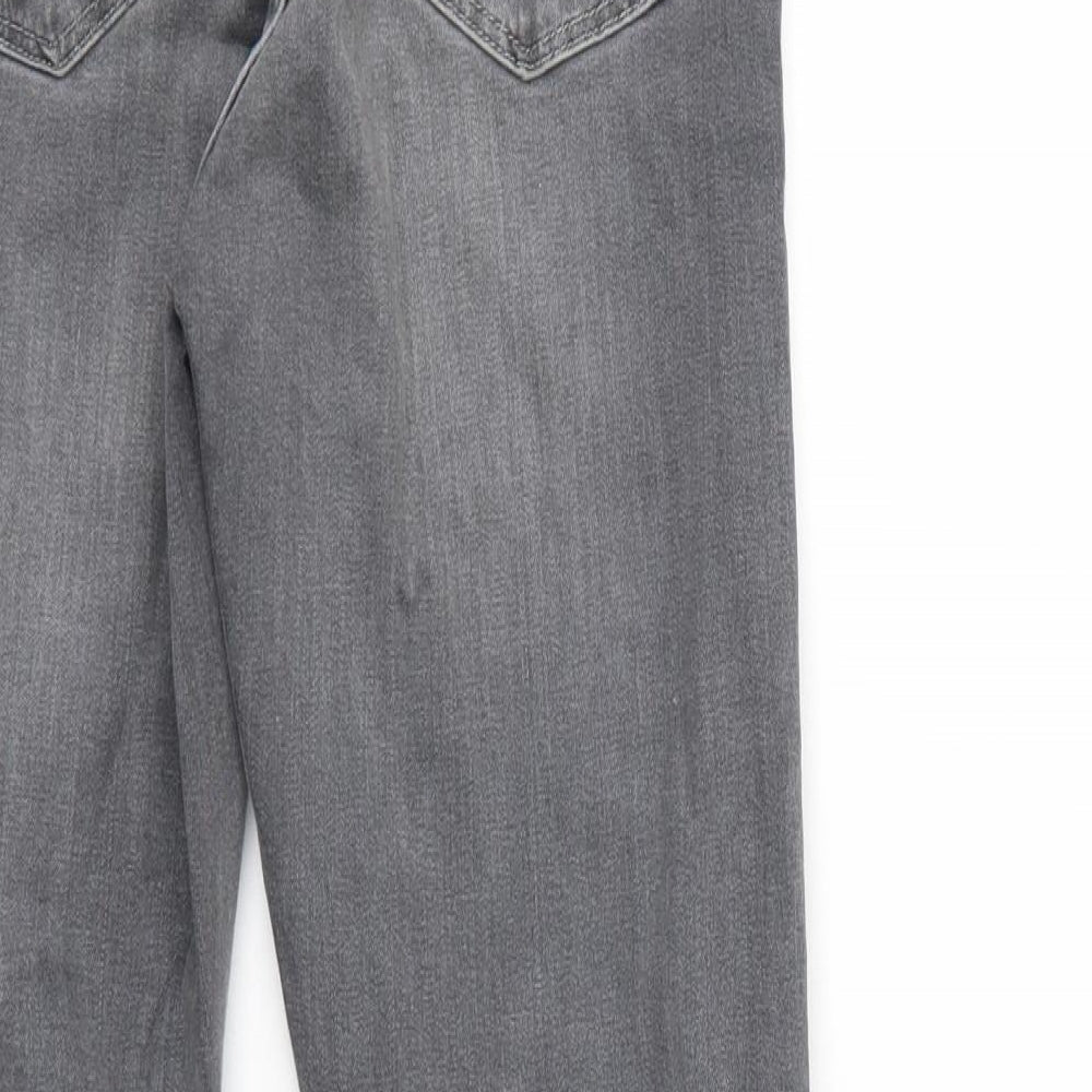 Topshop Womens Grey Skinny Jeans Size 26 L32 in