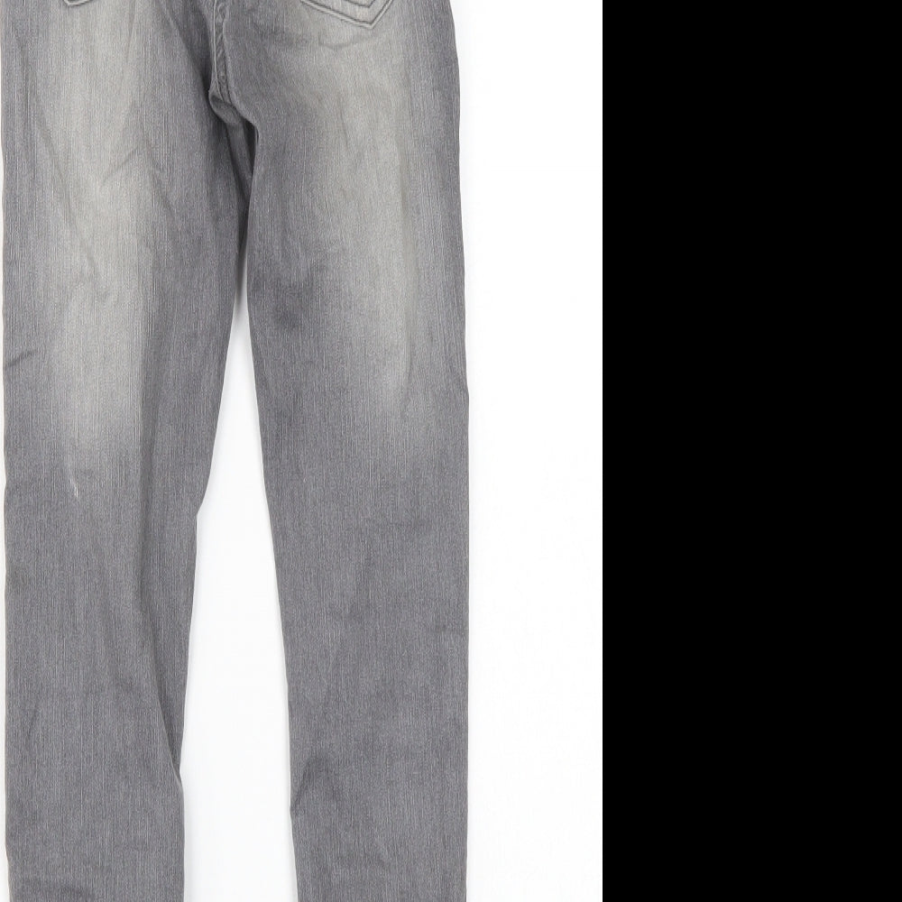 L&D Girls Grey Skinny Jeans Size 9-10 Years